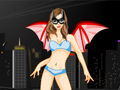 Batgirl berdandan untuk bermain online