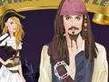 Pirates of the Caribbean: berdandan sebagai Kapten Jack Sparrow dan Elizabeth untuk bermain online