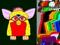 Gaun mewarnai Furby untuk bermain online